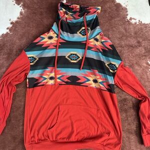Source Unknown Multicolor Aztec Hoodie